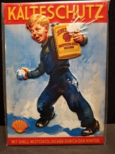Shell Blechschild Kälteschutz lim. Edition Motiv 1937 20x30 cm Aufl. 5.820