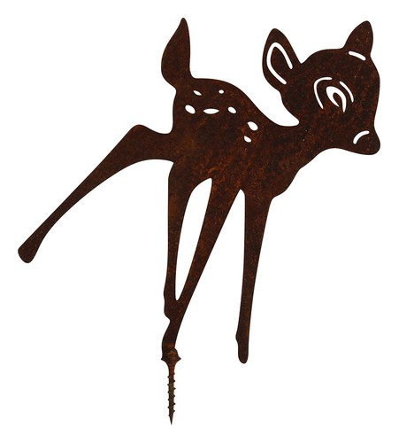 Rost gartenfigur rehkitz zum - gartenfigur,