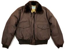 SCHOTT G-1 US Flieger Piloten Bomber Daunenjacke Braun 56 XL