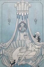George Barbier Le Matin Art deco Lithographie Bernard Picture NYC Litho in USA