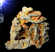 Aquarium Deko leichte 🍀 LOCHSTEIN HÖHLE 🍀 Terrarium Dekoration Barsche Zubehör