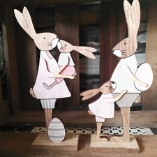 2 x Retro Nostalgie Osterhase