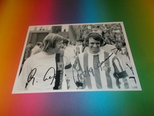 Wolfgang Overath + Günter Netzer signed signiert Autogramm auf 20x28 Foto