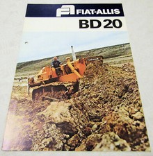 Prospekt Fiat Allis Fiat-Allis BD20 Laderaupe  technische Daten