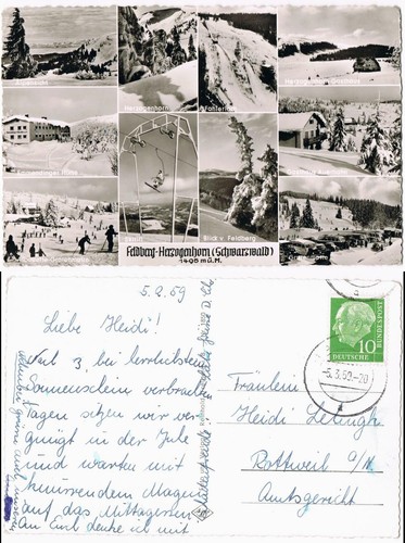 Ansichtskarte feldberg - ansichtskarte,
