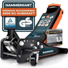 HAMMERHART - Hydraulischer Wagenheber 3T | Premium Rangierwagenheber Vorverkauf