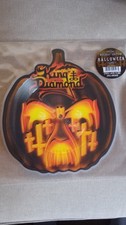 King Diamond Halloween Shape Die Cut Pumpkin Vinyl LP Single Mercyful Fate Live