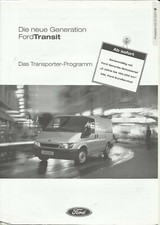 Prospekt Ford Transit Transporter 2001 Preise
