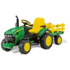 PEG PEREGO JOHN DEERE GROUND FORCE IGOR0047 12V TRAKTOR + ANHÄNGER AB 3 JAHREN