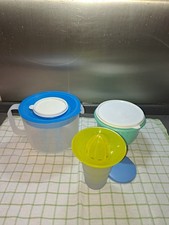 Tupperware Paket, Back Set, Candy 2l,  Blau, kl. Peng, Zironenpresse