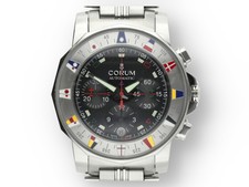 Original Corum Admirals Cup Herren Chronograph in Edelstahl 2009