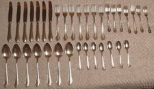 Besteck Martin Silber 90er Auflage 35 Teile - 7 Gabeln - 7 Messer - 7 Löffel ua.
