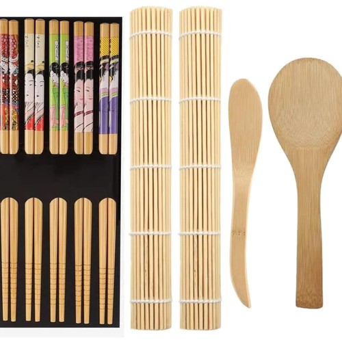 Sushi set mit bambusmatten - sushi-set,