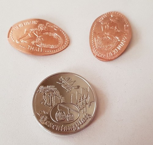 Quetschmünzen 1 - x, +