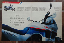 Honda Transalp 600V Motorrad Werbung bzw Reklame, Enduro