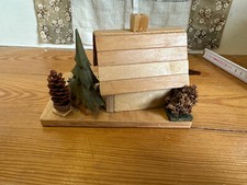 (RB)5025-3565, kleines Räucherhaus aus Holz, Spielzeug, Deko