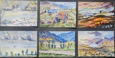 Postkarten segelflug set - postkarten,