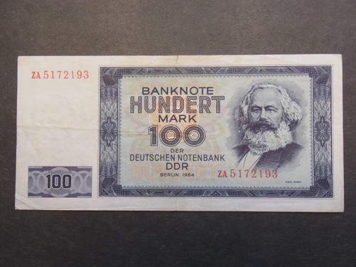 Geldschein von ddr 100 mark - geldschein,