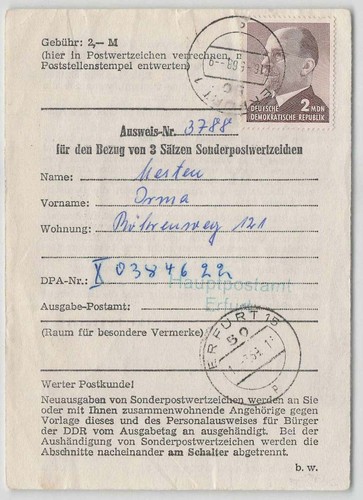 Ddr 969 ausweis bezug - ef,