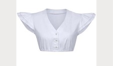 Dirndl Bluse mit Rüschen und