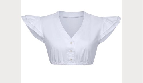 Dirndl bluse mit rüschen und - mit,