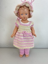 SCHILDKRÖT Puppe MÄDCHEN  ca 25 cm  mit Kleid