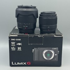 Panasonic Lumix DMC-GX80 - H-H025 H-FS12060 Kamera - GETESTET WIE NEU