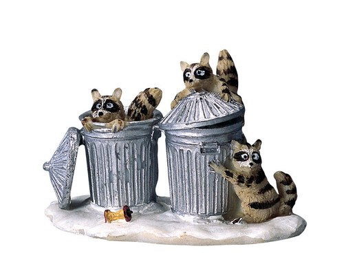 Lemax 42878 trash bandits - trash,