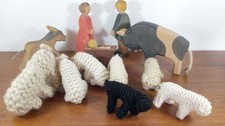 Krippenfiguren Wollschafe