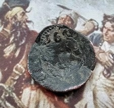 Echte Piraten Münze. Kolonial Spanien. 1641-2. Kupfer