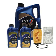 7L elf Evolution Full-Tech FE 5W-30 Motoröl ORIGINAL Renault Ölfilter 152093920R