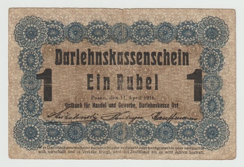 Rubel 1916 darlehnskasse ost - 1,