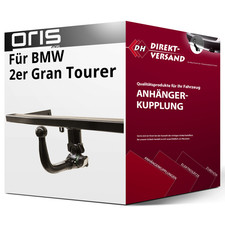 Für BMW 2er Gran Tourer Typ F46 (Oris) Anhängerkupplung vertikal abnehmbar neu