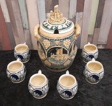 Steingut Bowlen Topf mit 6