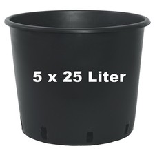 5x Pflanzcontainer 25 Liter Ø