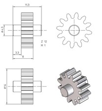 Zahnrad getriebe ritzel - zahnrad,