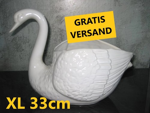 Keramik schwan 33cm - xl-keramik-schwan,