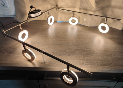 Led schienensystem flammig - led-schienensystem, 6-flammig
