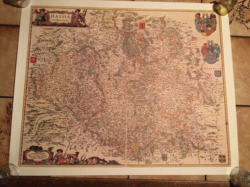 Hessen landkarte hassia - hessen,