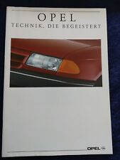 Opel Programm Prospekt 1991 Astra Corsa Cabrio Edition Vectra Calibra Omega