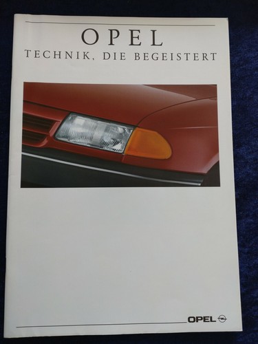 Opel programm prospekt - prospekt, 1991
