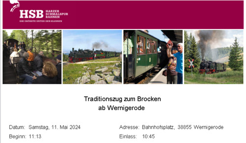 Ticket für - ticket,