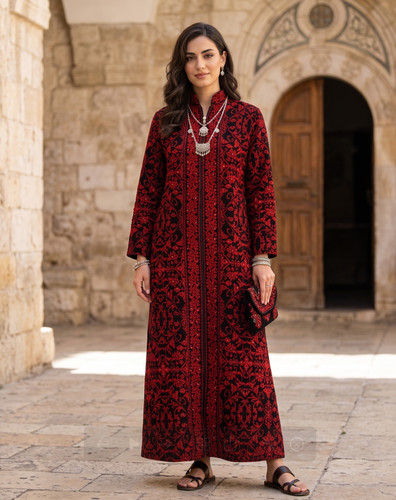Palestinian tatreez dress - tatreez,