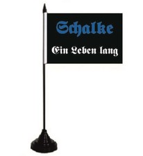 Tischflagge schalke ein leben - tischflagge,