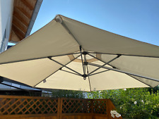 Doppler Pendelschirm/ Sonnenschirm Terrasse mit 3,5m Durchmesser + Kreuzständer 