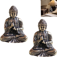 Mini vintage messing buddha - mini, buddha,2