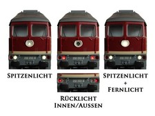 Umbauset H0 Br232 / Ludmilla Adapter und Beleuchtung - Rotlicht innen - MSD