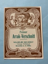 Schnapsetikett Wilhelm Druseidt Rosslau / Elbe b. Dessau VK / DDR Originale