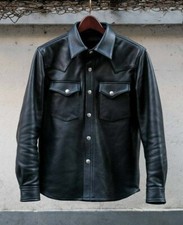 Neue Herren Designer Schwarze Echte Lammleder Weiche Biker Lederjacke