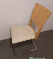 freischwingende Designer-Esstischstühle aus Massivholz